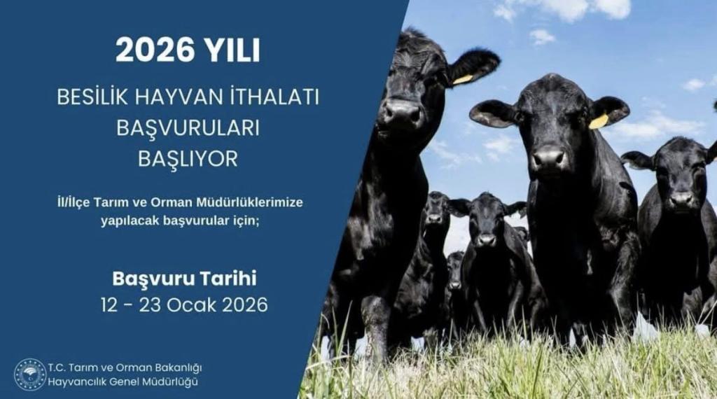 2026’nın ilk icraatlarından birisi hayvan ithalatı
