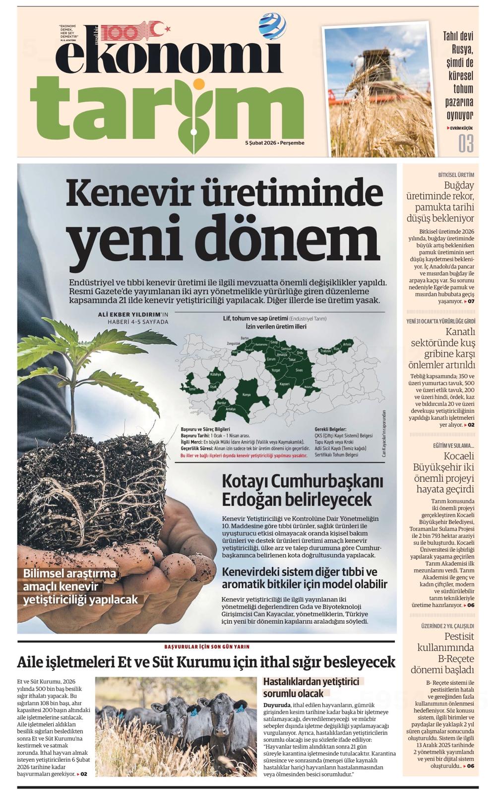 Kenevir üretiminde yeni mevzuat yeni dönem - 2